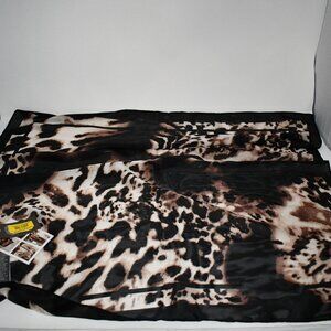 Vince Camuto Brown Leopard  Square Scarf #V2622507 NWT